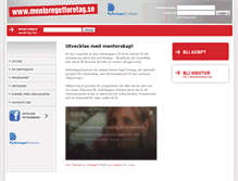 Tablet Screenshot of mentoregetforetag.se